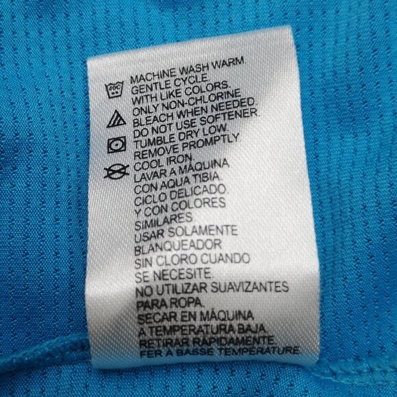 Moret Ultra Speed-Dri Ladies Size Large Blue Black & Lime Racer Back Top - Picture 7 of 9